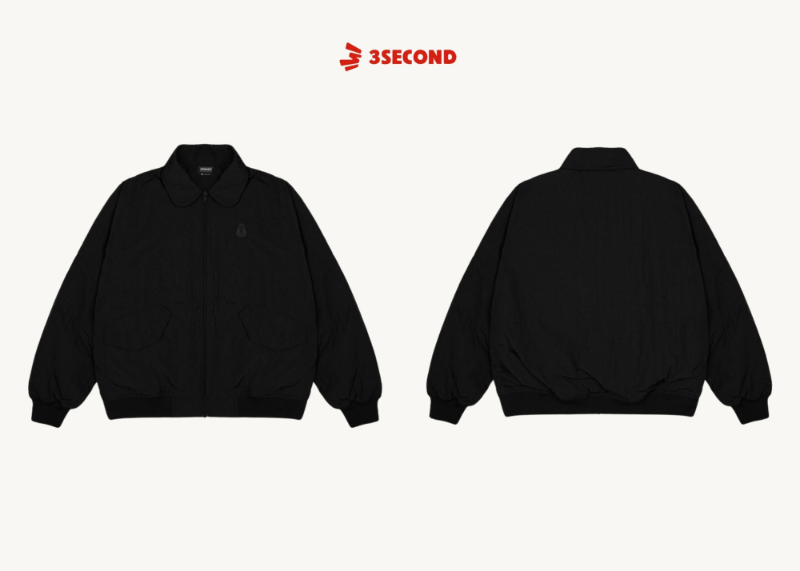 Jaket Bomber Hitam Pria